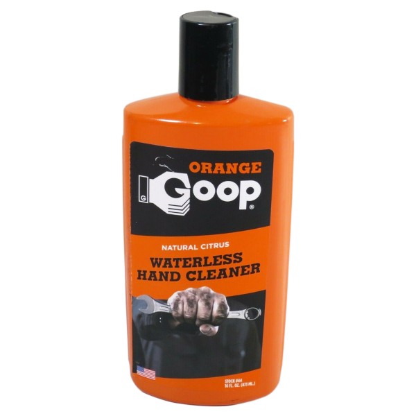 Goop Multi-Purpose Hand Cleaner 44.GOOP Orange Goop, No Pumice 16Oz Squeeze Bottle, Case Of 12