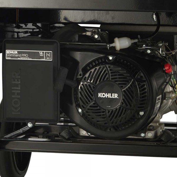 Klutch 44451 7500K Arc Welder/Generator 429CC Kohler Gas Engine Wheel Kit 60–185 Amp DC Output 6,000 Watt AC Power