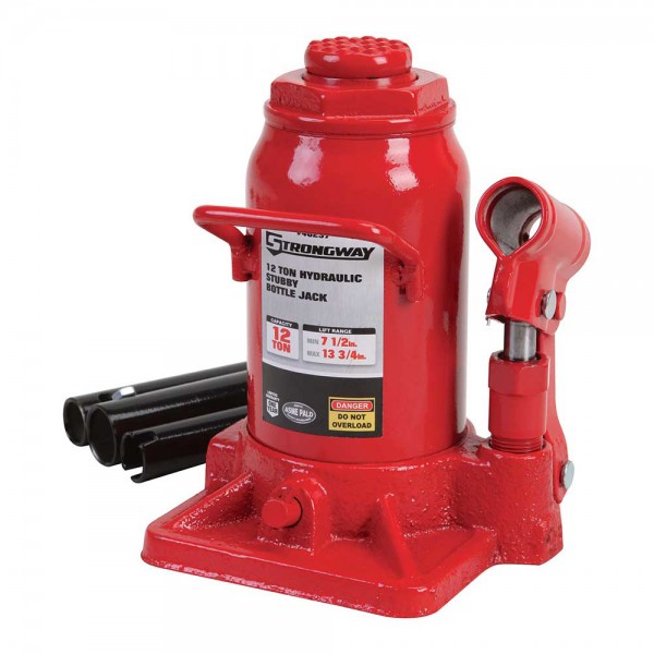 Strongway 46237 Strongway Low-Profile Hydraulic Bottle Jack 12-Ton