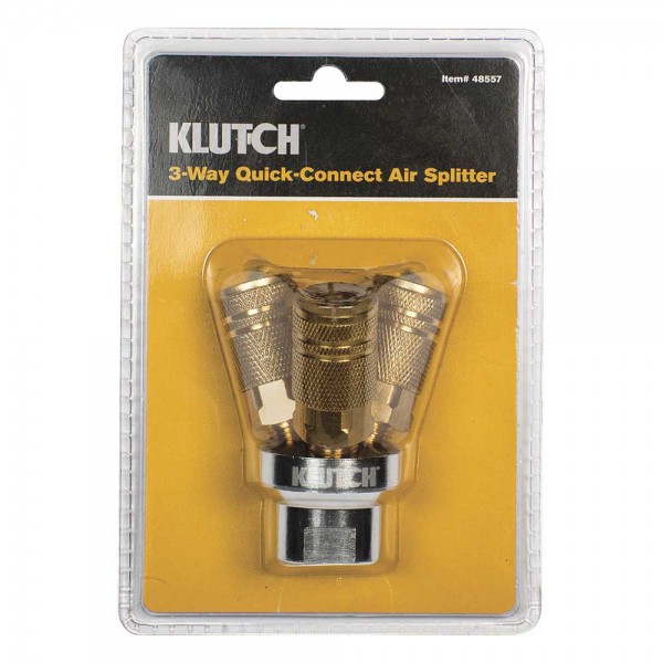 Klutch 48557 3-Way Quick-Connect Air Splitter
