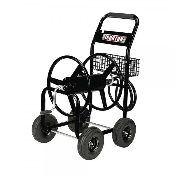 Ironton 5032394.IRO Hose Reel Cart, Holds 5/8 In. x 300 Ft. Hose, 10-In. Pneumatic Tires