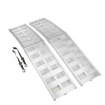 Ultra-Tow 53187 Bi-Fold Arched Aluminum Loading Ramp Set | 3000-Lb. Cap | 8ft.L