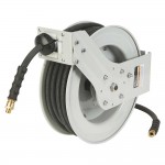 Klutch 73429 Auto Rewind Air Hose Reel With Rubber Hose 1/2-In. x 50-Ft.
