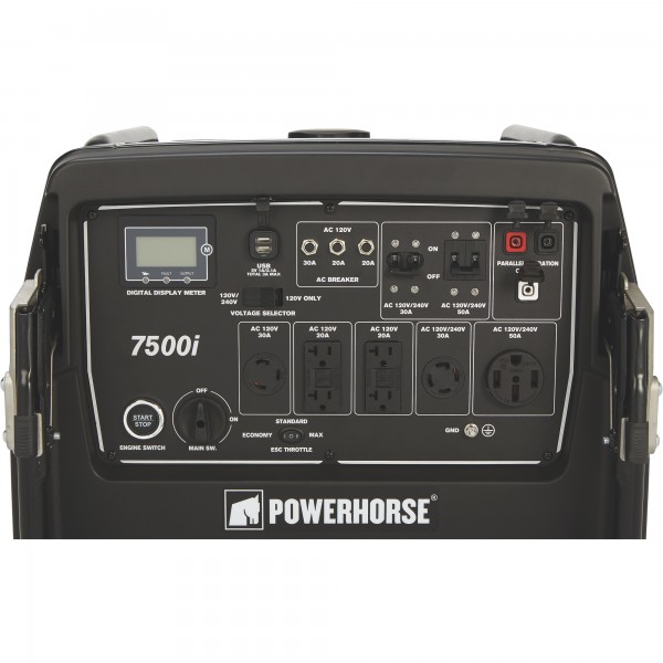 Powerhorse 74006.POW Inverter Generator, 7500 Surge Watts, 6500 Rated Watts