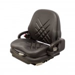 M&K 8175.KMM KM Universal Forklift Seat with Mechanical Suspension, Black Vinyl