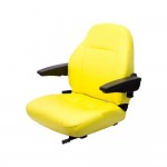 M&K 8209.KMM Uni Pro, KM 441 Seat Assembly with Armrests, Yellow Vinyl