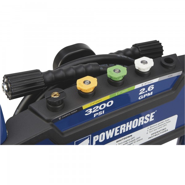 Powerhorse 89897.POW Pressure Washer, 3,200 PSI, 2.6 GPM