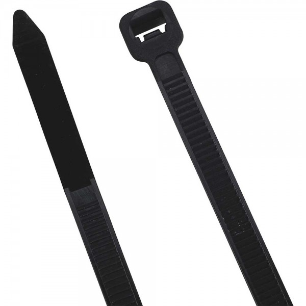 Ironton 980165 Multi-Pack Cable Zip Ties 1000-Pk 7-In. L x .142-In. W 40-Lb. Tensile Strength Black