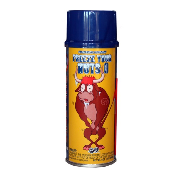 Bullseye Products ACFYNO-492545 Freeze Your Nuts Off Penetrating Lubricant, 9oz Aerosol Can (Case of 12)