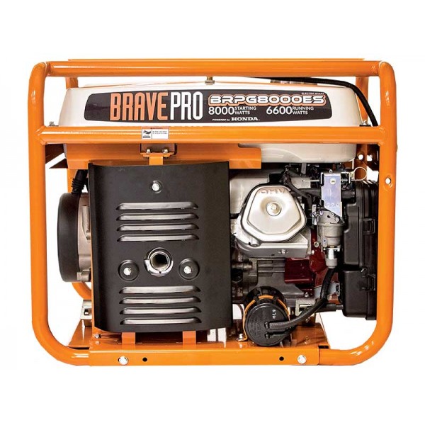 Brave 8,000 Watt Generator Honda 389cc 120/240AC / 12V DC BRPG8000ES