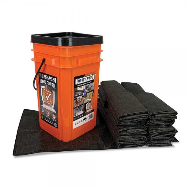 Quick Dam QDGGFB-20 Grab & Go Flood Kit 20 Flood Bags, 20/Bucket