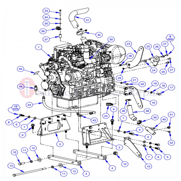 Diamond Products 6001120 Engine Assembly 