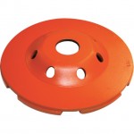 Diamond Products CGHT51078 5” (14 seg) Heavy Duty Orange Spiral Turbo Cup Grinder, 7/8” hub, 78871