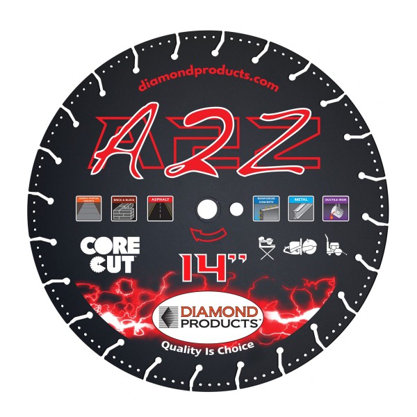 Diamond Products A2Z Vacuum Bonded High Speed Specialty Blades