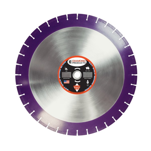 Diamond Products CI20155M Imperial Purple Cured Concrete Diamond Blade, 20" x .155 x 1" 