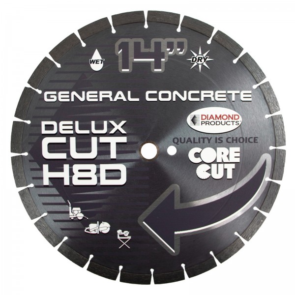 Diamond Products H10D Delux-Cut High Speed Diamond Blades For Asphalt, green concrete, brick and block