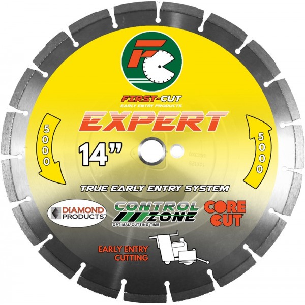 Diamond Products First-Cut EXPERT Early Entry Blades No Skid Plate