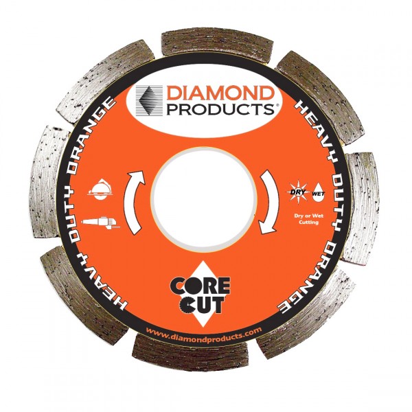 Diamond Products E2H Heavy Duty Orange Segmented Small Diameter Diamond Blades