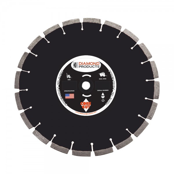 Diamond Products AP14250M Premium Black Joint Widening Blade, 14 In. x .250 In. x 1 In.