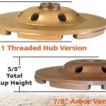 Diamond Products Standard Gold Spiral Turbo Cup Grinders