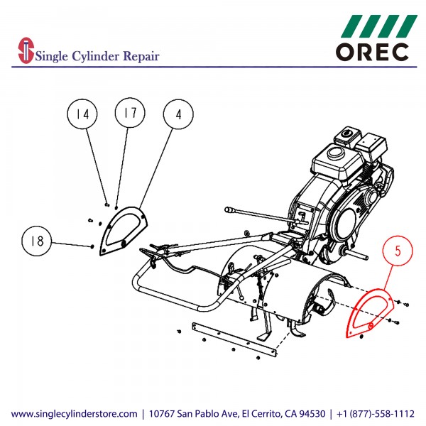 Orec 0016-60700 Side Cover ( R ) 