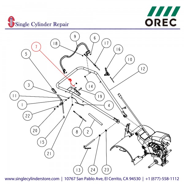 Orec 0016-72500 Engine Stop Switch 