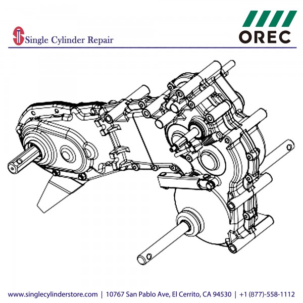 Orec 0031-01000 Transmission Assy SF600US