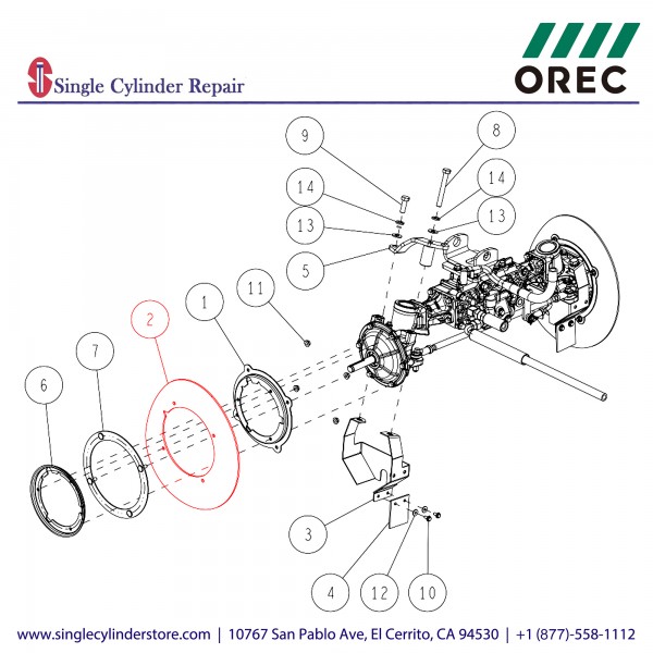 Orec 0227-30400 Front Wheel Rubber Cover