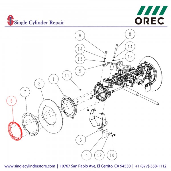 Orec 0227-32600 Axle Dust Guard