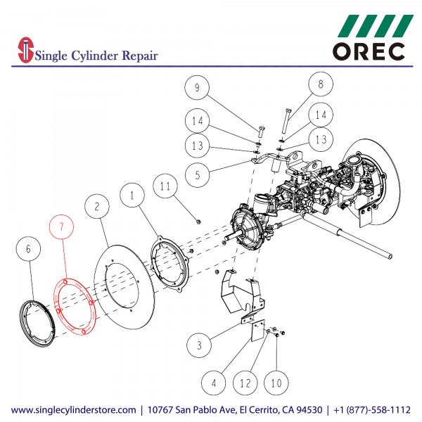 Orec 0227-32700 Rubber Cover Holder