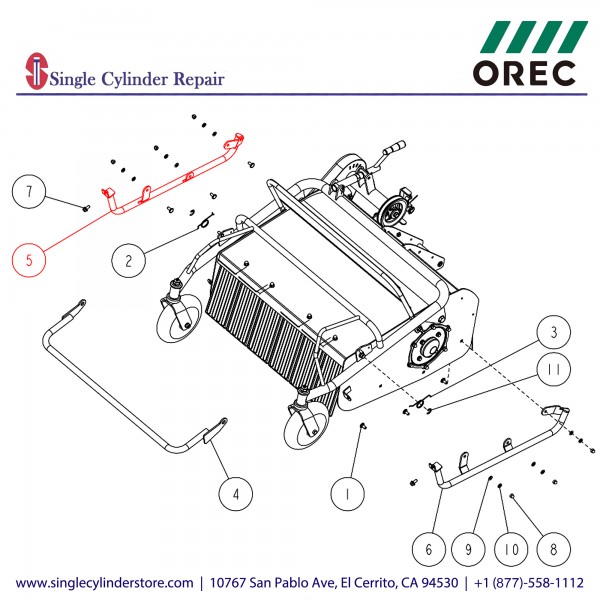 Orec 0304-60400	Side Bumper CMP (R) 