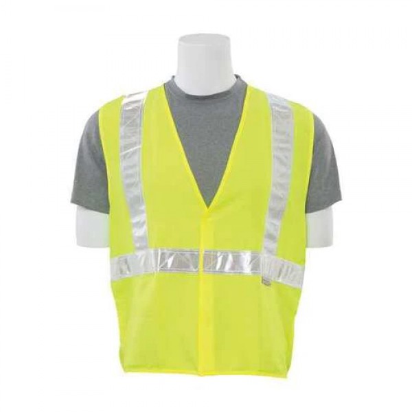 ERB Safety Products 14531 Safety Vest Class II Sold Each L Hi Viz Lime 2" High Gloss Trim S17