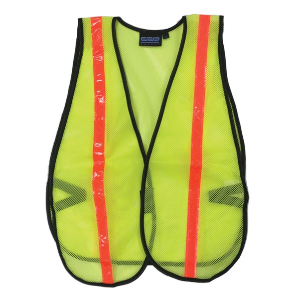 ERB Safety Products 14602 Safety Vest Lime Non ANSI 100% Polyester