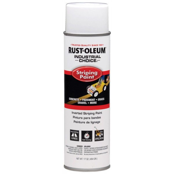 Rust-Oleum 1691838 Inverted Striping Paint White 6/BX