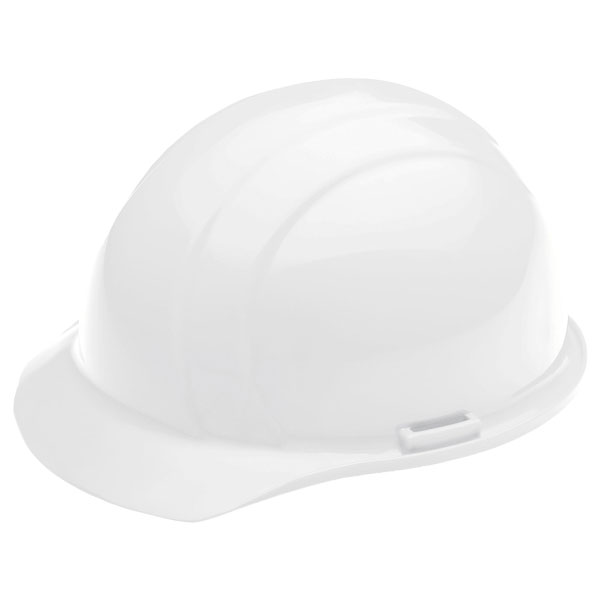 ERB Safety Products 19781 Hardhat White Chin-Strap Ready