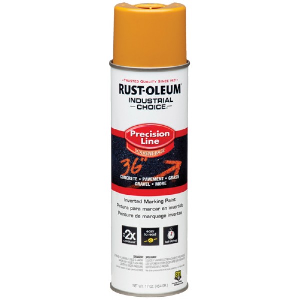 Rust-Oleum 203024 Inverted Markng Paint Yellow 12/BX