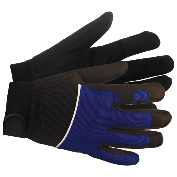 ERB Safety Products 21206 Mechanics Work Gloves Large Blue