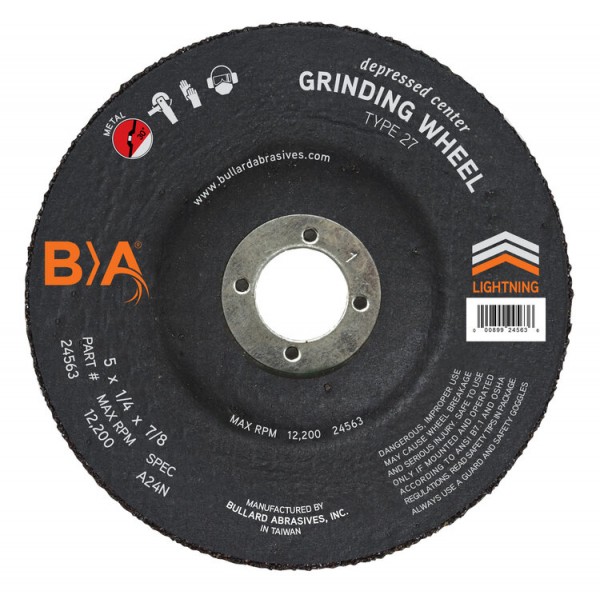 Bullard Abrasives 24563 Wheel 5X1/4X7/8 Metal Box/25