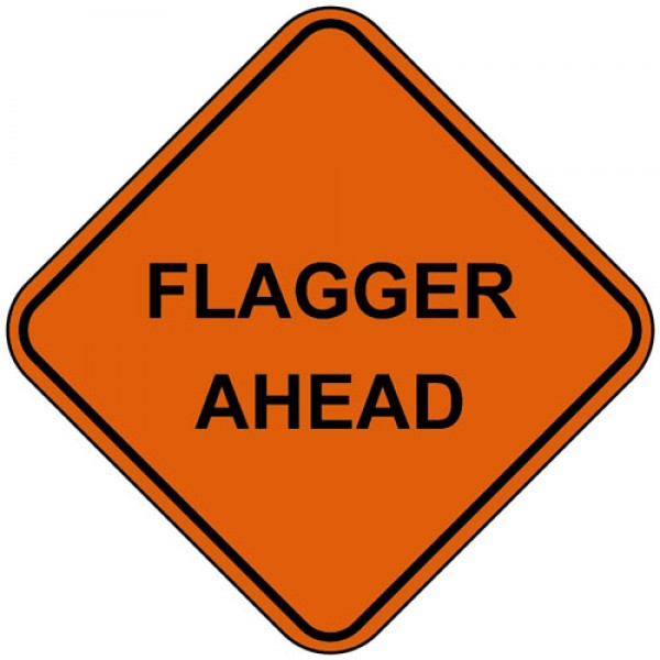 Cortina Safety Products 3006522 Flagger Ahead 36" VS Mesh Roll-Up Sign 07-800-3001