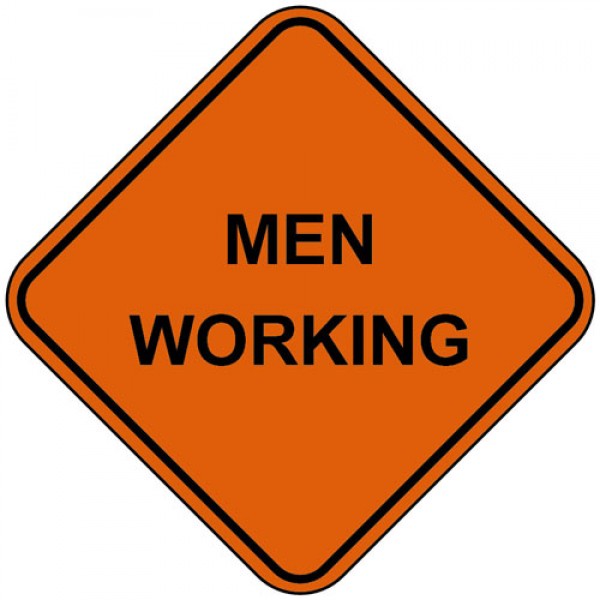Cortina Safety Products 3006521 Men Working 36" VS Mesh Roll-Up Sign