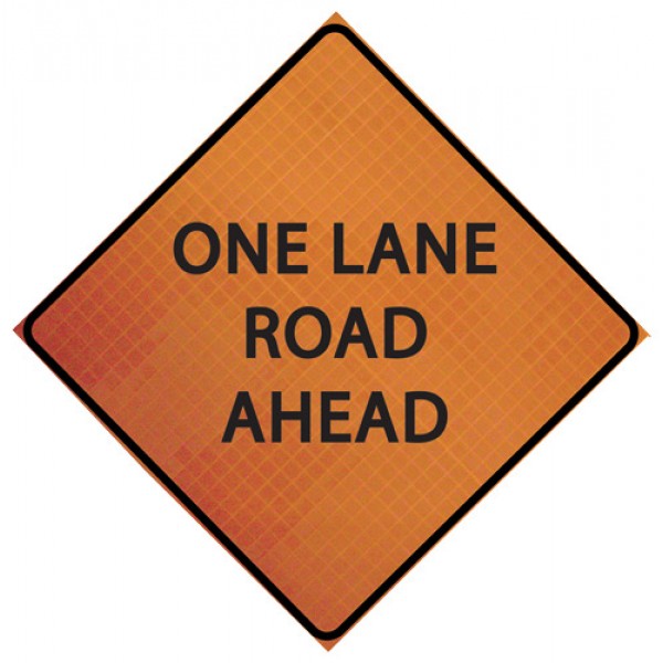 Cortina Safety Products 3008468 "One Lane Road Ahead" 48"