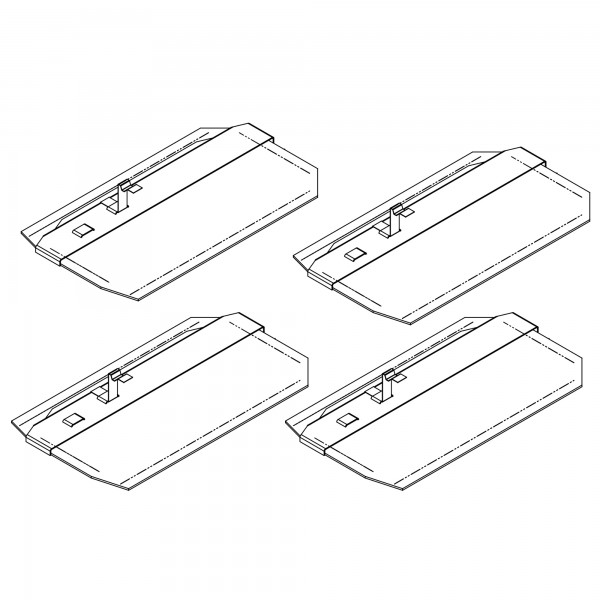 Edco 40060-C Blades Clip On Float 9 X 14 (4/PACK)