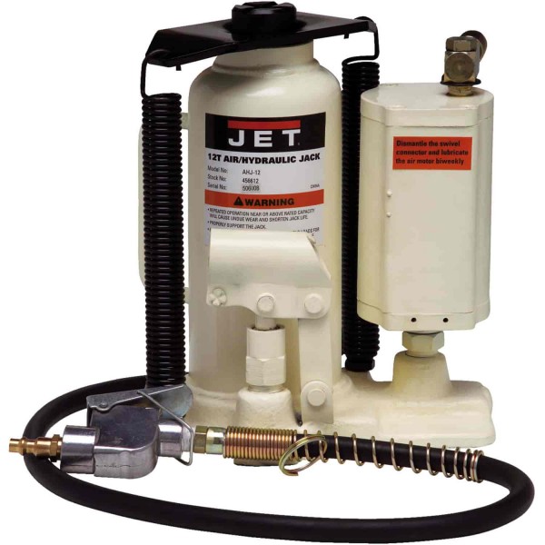 Jet Tools 456612 Air/Hydraulic Bottle Jack 12T