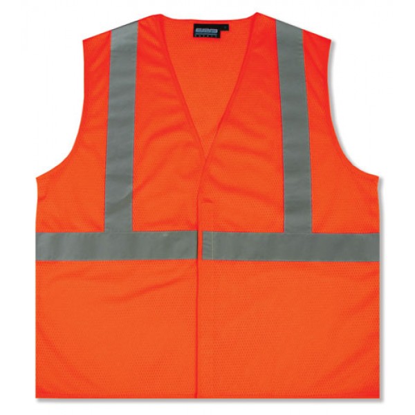ERB Safety Products 61436 Safety Vest Mesh Hi-Viz Orange 2XL Class 2