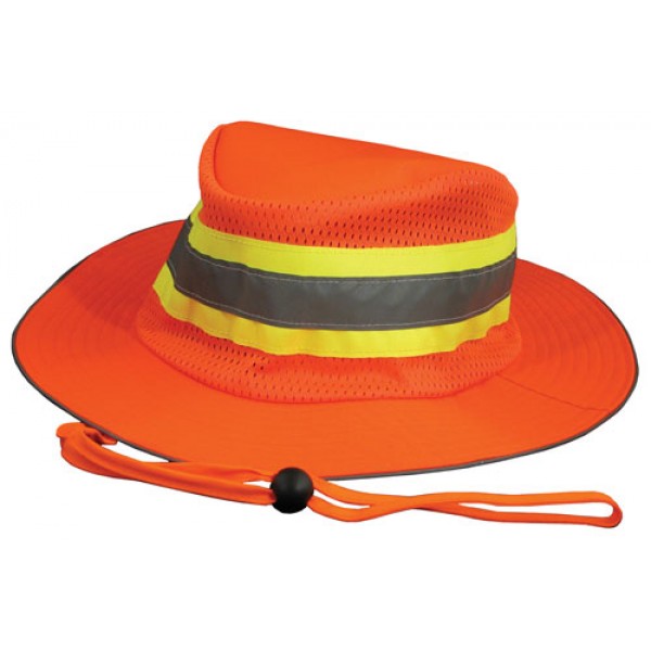 ERB Safety Products 61588 Hi-Viz Orange Boonie Hat One Size Fits Most