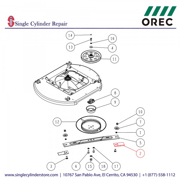 Orec 80-1483-821-00 Blade RM85 