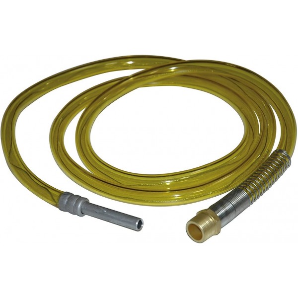 John Dow Industries 80-593-NI 30GC Discharge Hose 8' with Straight Nozzle 16700 Nickel Plated Fittings