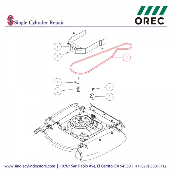 Orec 89-6123-008002 	V Belt SB-80 W800