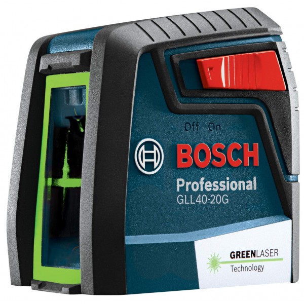 Bosch GLL40-20G Self-Leveling Green Beam Cross-Line Laser