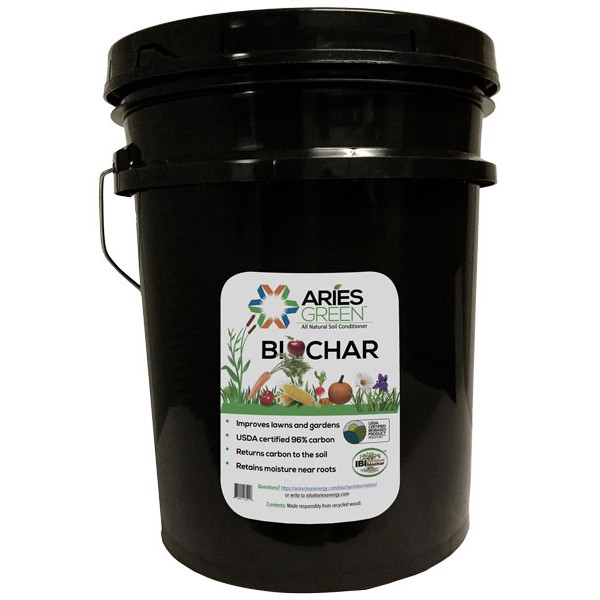 Aries GREEN BIOCHAR5 All Natural Soil Conditioner 5 Gallon